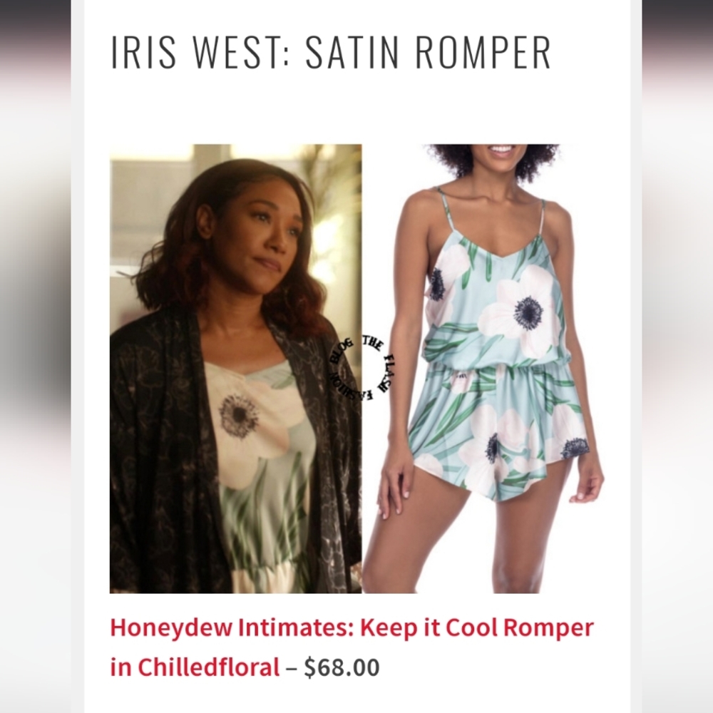 Honeydew Intimates "Keep It Cool" Satin Romper in Chilled Floral Size Medium - Picture 6 of 6